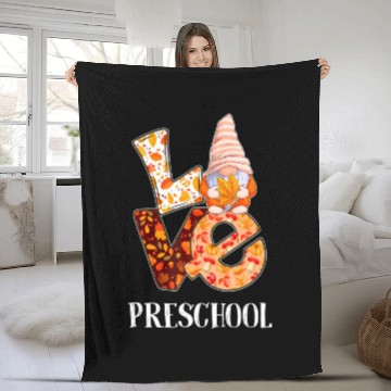 Discover Preschool Love Autumn Fall Gnome For Teachers And Fleece Blankets