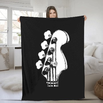 Discover Guitar Classic Rock & Roll Guitar Lover Guitar Fleece Blankets