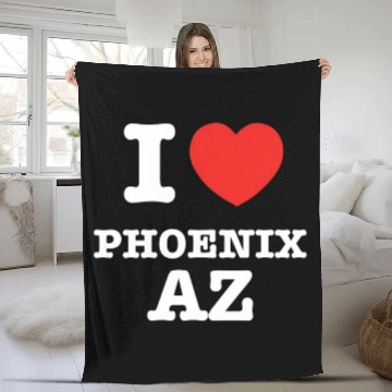 Discover I Heart Phoenix Arizonna Love Fleece Blankets