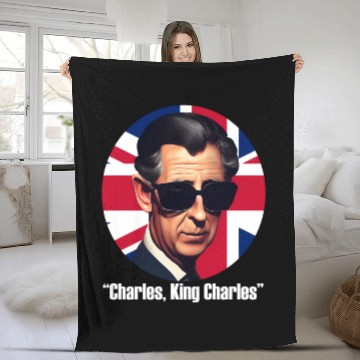 Discover King Charles Iii Royal Coronation British Uk Fleece Blankets