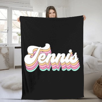 Discover Tennis Pastel Aesthetic Forn Fleece Blankets