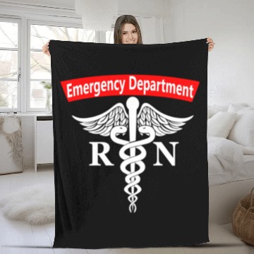 Discover Emergency Department Nursing Er Registered Nurse Fleece Blankets