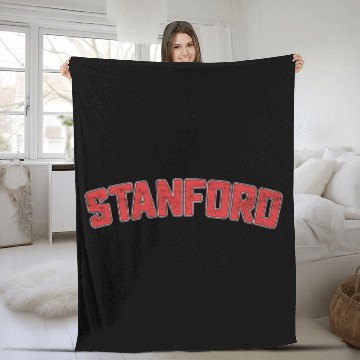 Discover Vintage Retro Stanford Distressed California Ca Fleece Blankets
