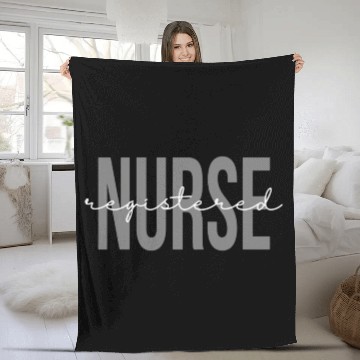 Discover Registered Nurse Rn Emergency Room Fleece Blankets