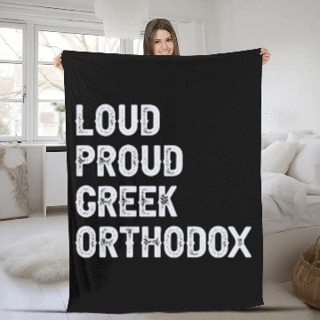 Discover Loud Proud Greek Orthodox Fleece Blankets
