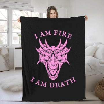 Discover I Am Fire, I Am Death Fleece Blankets