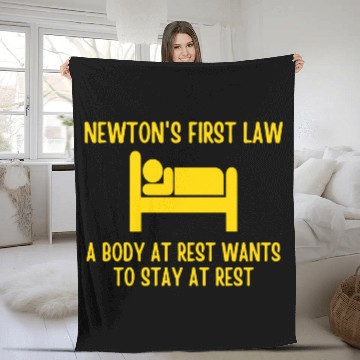 Discover Newton's First Law Fleece Blankets
