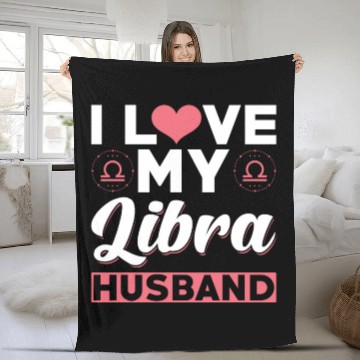 Discover I love my Libra Husband Fleece Blankets