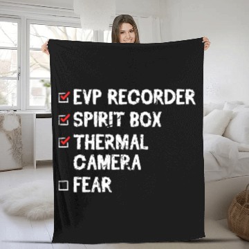 Discover Evp Recorder Ghost Hunting Equipment Fleece Blankets