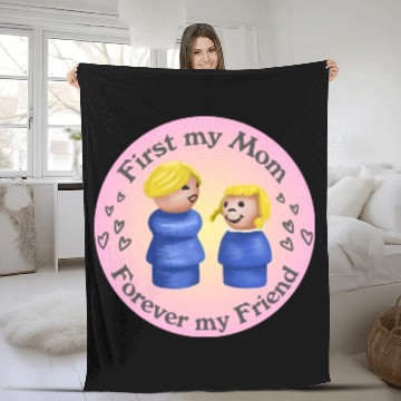 Discover Fisher Price Little People mom friends Fleece Blankets