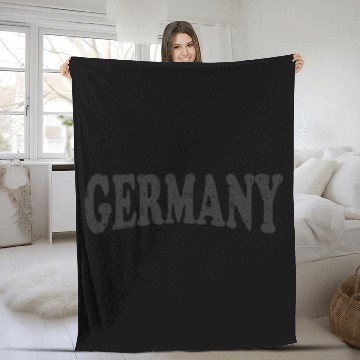 Discover Germany vintage Fleece Blankets