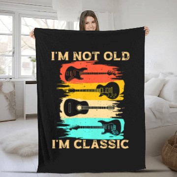 Discover Cool Acoustic Guitar Acoustic Guitar Player Fleece Blankets