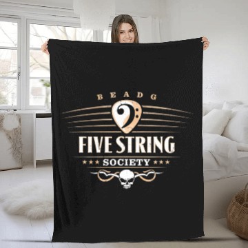 Discover Fivetringociety 5tring Bass Guitar Players Fleece Blankets