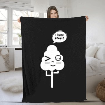 Discover I Hate People Fleece Blankets