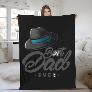 Discover Mens Best Dad Ever Fleece Blankets Funny Fleece Blankets for Fathers