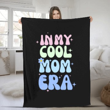 Discover In My Cool Mom Era Lover Groovy Butterfly Lover Fleece Blankets