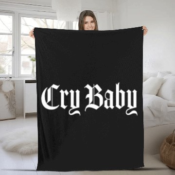 Discover Cry Baby Old English Fleece Blankets