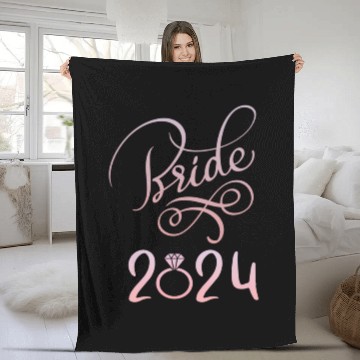 Discover Bride To Be 2024 Fiancã© Engagement Announcement Fleece Blankets