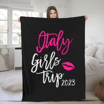 Discover Italy Trip 2023 Vacation Weekend Set Fleece Blankets
