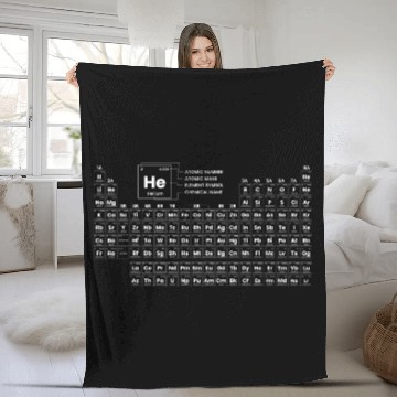 Discover Periodic Table Of Elements Fleece Blankets
