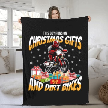 Discover Mx Motocross - Supermoto Bike Dirt Biking Fleece Blankets
