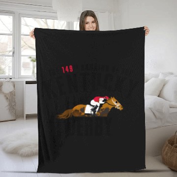 Discover Kentucky Derby Officially Licensed 149Th Running Fleece Blankets