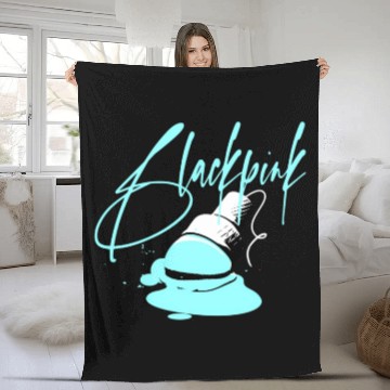 Discover Official Blackk Melting Ice Cream Fleece Blankets