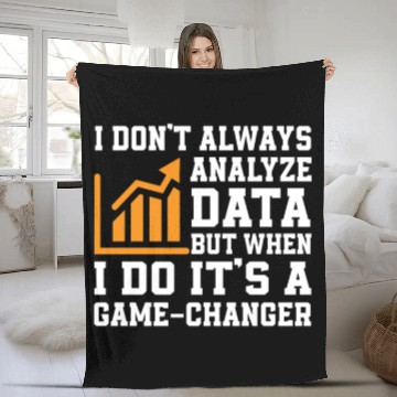 Discover Funny Data Analyst Saying Outfit Fleece Blankets