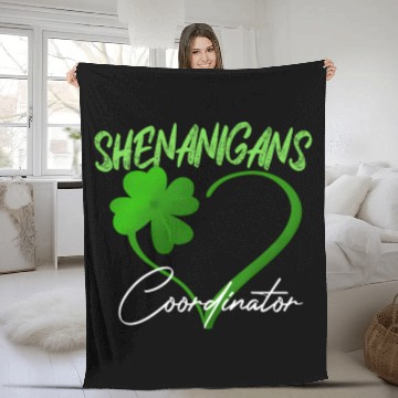Discover Shenanigans Coordinator Green He Shamrock St Fleece Blankets