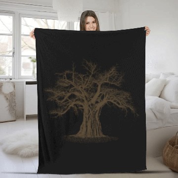 Discover Baobab Tree of Life Fleece Blankets