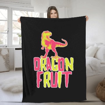 Discover Dragon Fruit Dinosaur Fleece Blankets