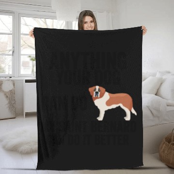 Discover Saint Bernard Fleece Blankets