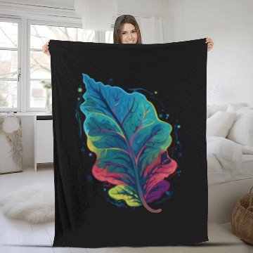 Discover Colorful Leaf Autumn Fall Leaves Foliage Plant Fleece Blankets