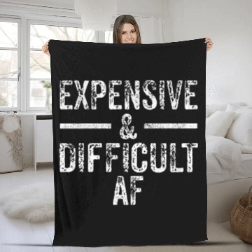 Discover Expensive And Difficult Af Bougie Bougee Vintage Fleece Blankets