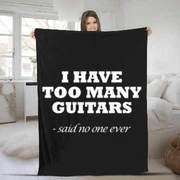 Discover Guitar Graphic Guitar Player Graphic Instrument Fleece Blankets