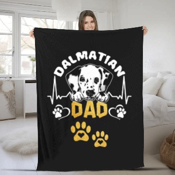 Discover DALMATIAN FATHER,S DAY GIFTS Fleece Blankets