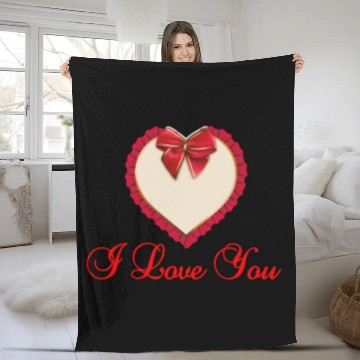 Discover I love you Fleece Blankets