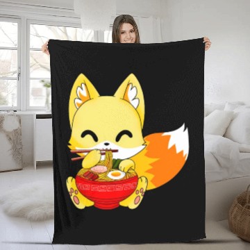 Discover Fox Fleece Blankets Fox Ra Fox Japanese Anime