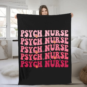 Discover Groovy Psych Nurse Psychiatric Nursing Week Tal Fleece Blankets