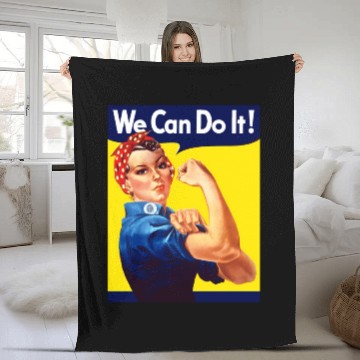 Discover Rosie The Riveter We Can Do It Fleece Blankets