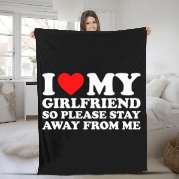 Discover I Love My Hot Friend So Please Stay Away From Me Fleece Blankets