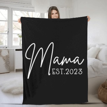 Discover Mama Est 2023 Pocket Promoted To Mama Pregnancy An Fleece Blankets