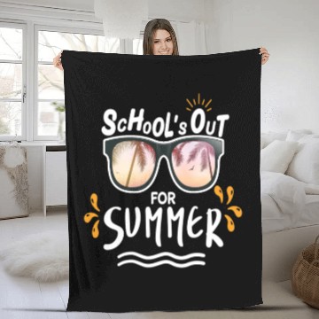 Discover Last Day Of School Teacher Schools Out For Summer Fleece Blankets