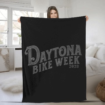 Discover 2023 Daytona Beach Bike Week Eagle Fade Look On Fleece Blankets