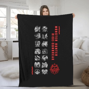 Discover Monster Her Riseï¼Šsunbreak Fleece Blankets