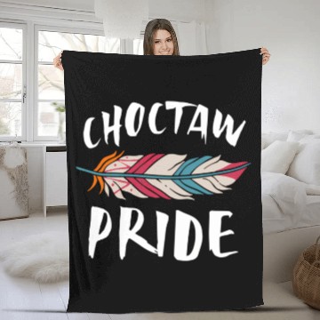 Discover Choctaw Pride Native American Fleece Blankets