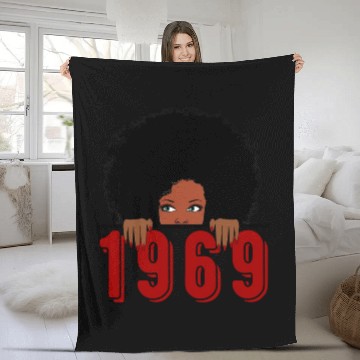 Discover Black Queen Born In 1969 50Th Awesome Fleece Blankets