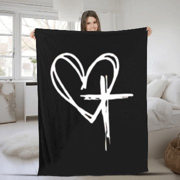 Discover Jesus Has My Back Fleece Blankets