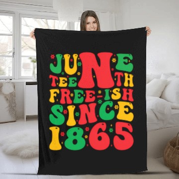 Discover 2023 Juneteenth Since 1865 Black African American Fleece Blankets