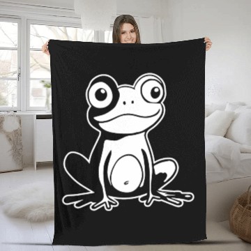 Discover Frog Amphibian Toad Fleece Blankets